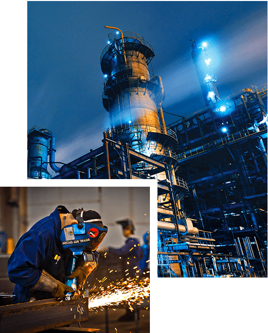 Industrial Facility and Worker